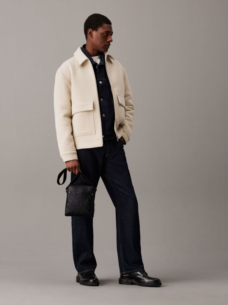 Multi Logo Reporter Bag  Men