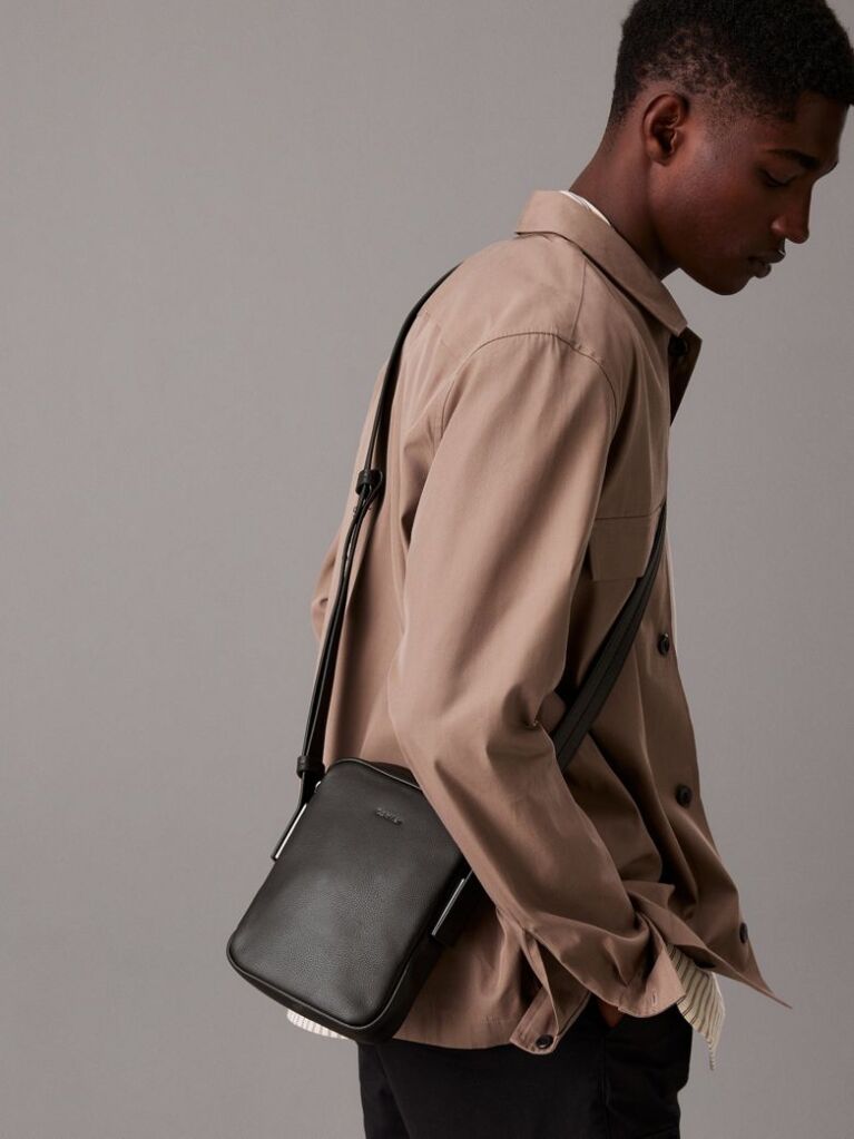 Black Reporter Bag  Men