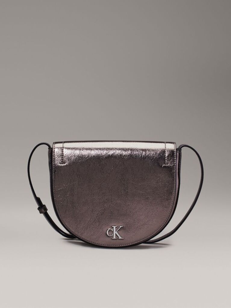 Silver Metallic Crossbody Bag  Women
