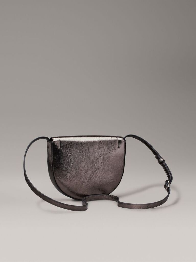 Silver Metallic Crossbody Bag  Women