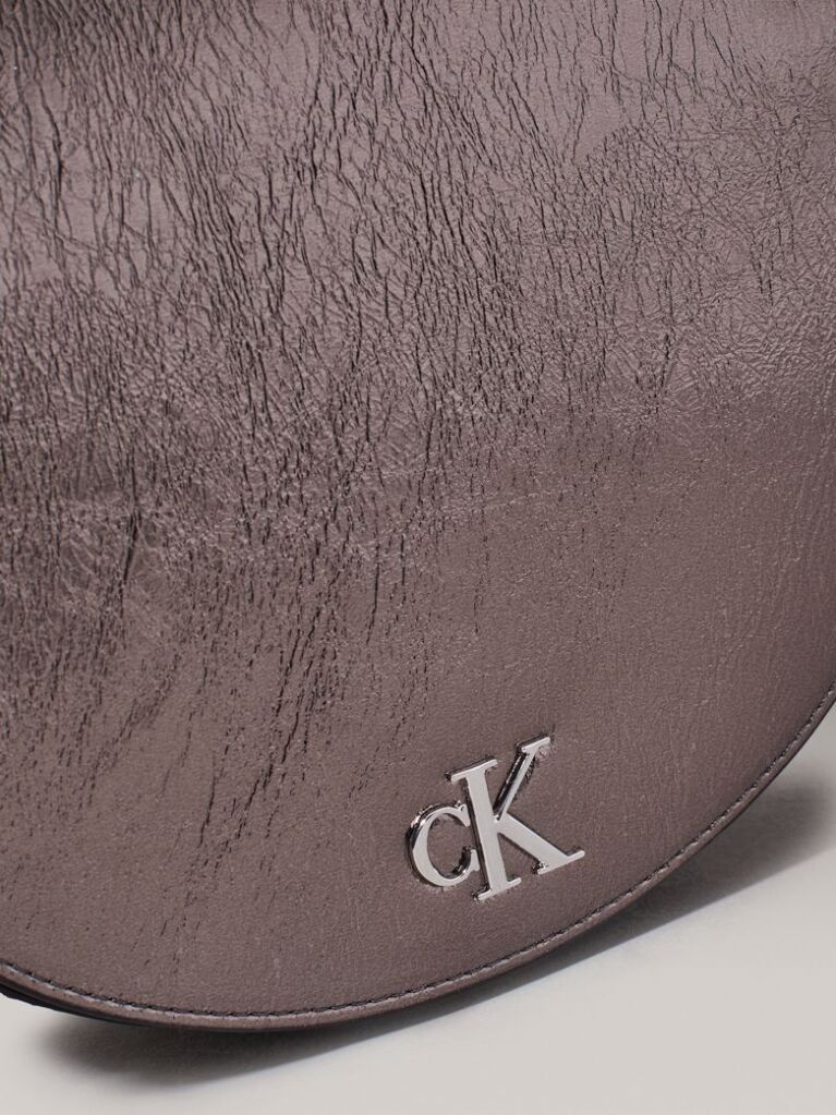 Silver Metallic Crossbody Bag  Women