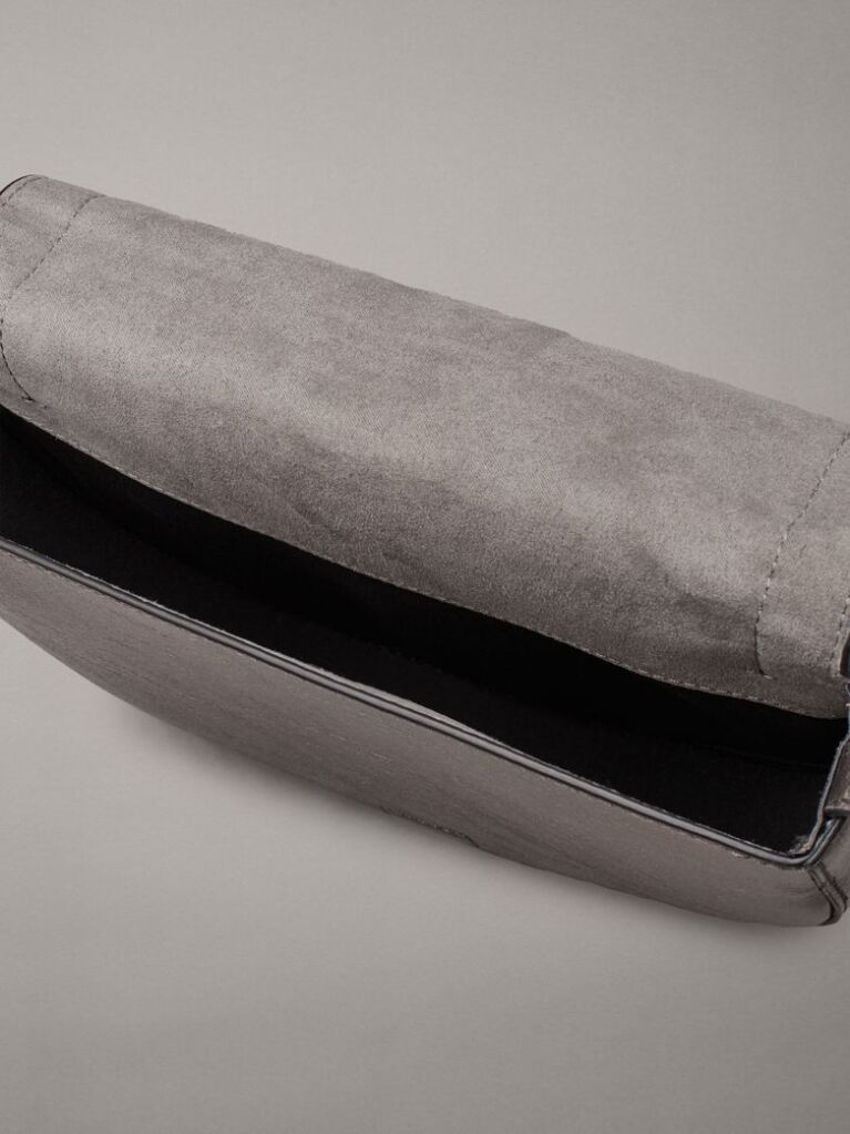 Silver Metallic Crossbody Bag  Women