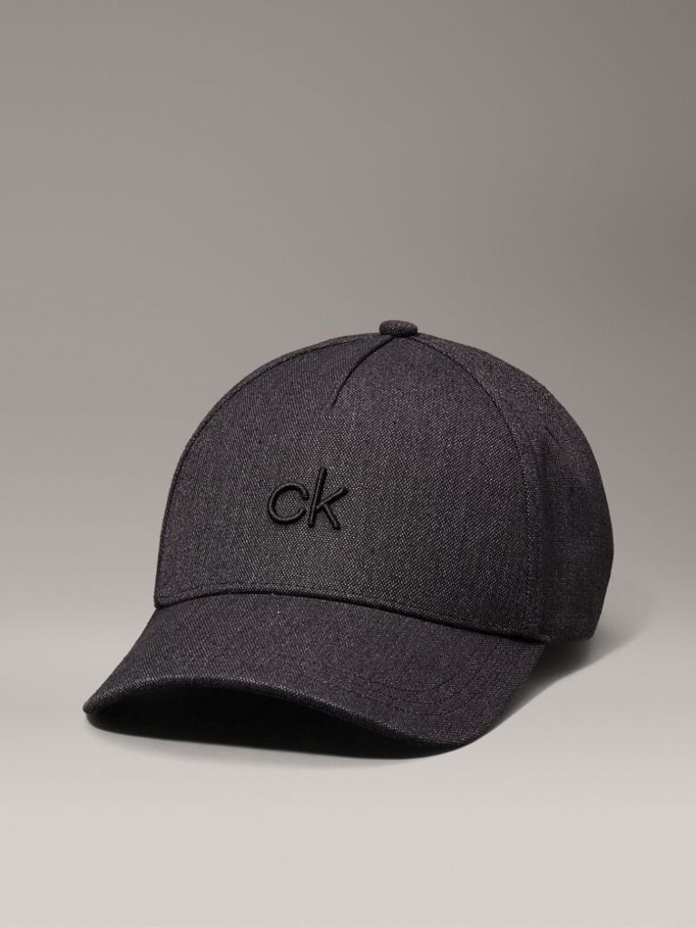 Black Linen Blend Cap  Women