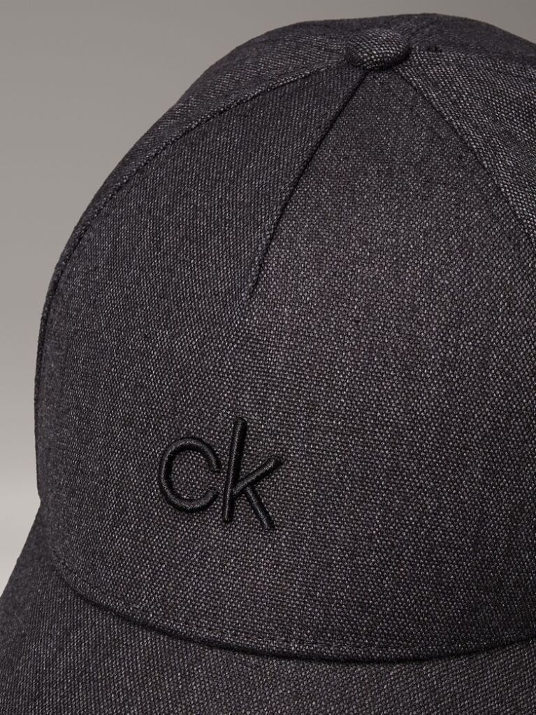 Black Linen Blend Cap  Women