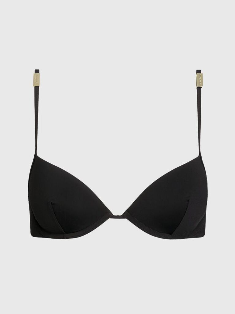 Black Push Up Bikini Top - Core Solids  Women