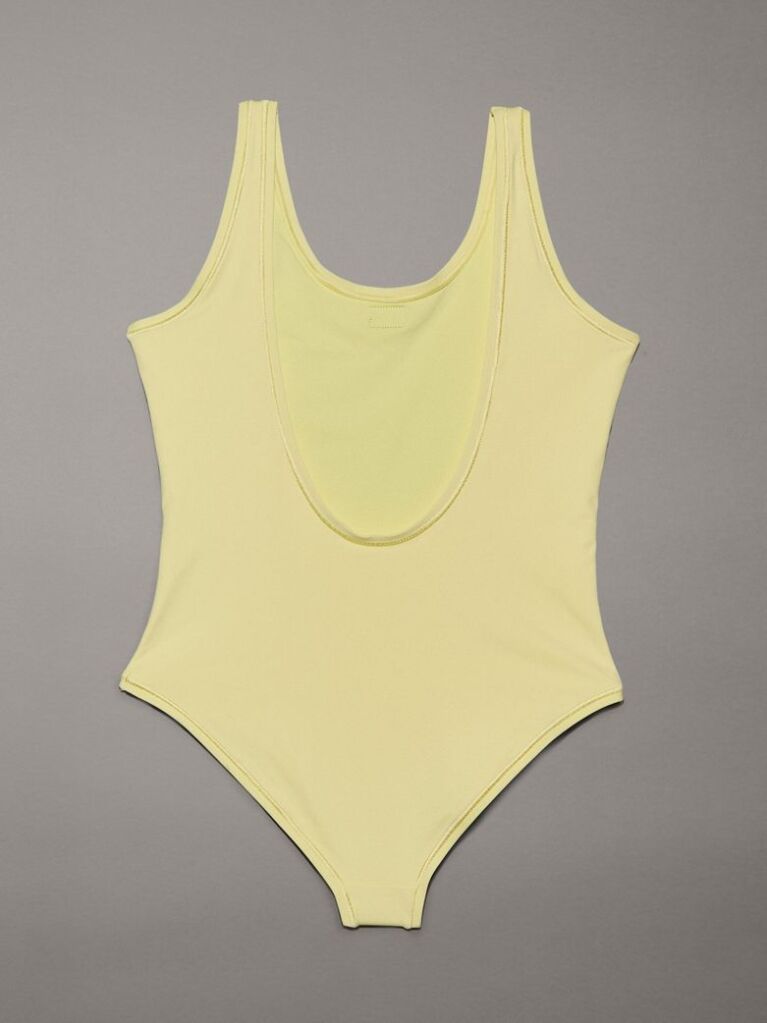Yellow Girls Swimsuit - CK Monogram  Girls