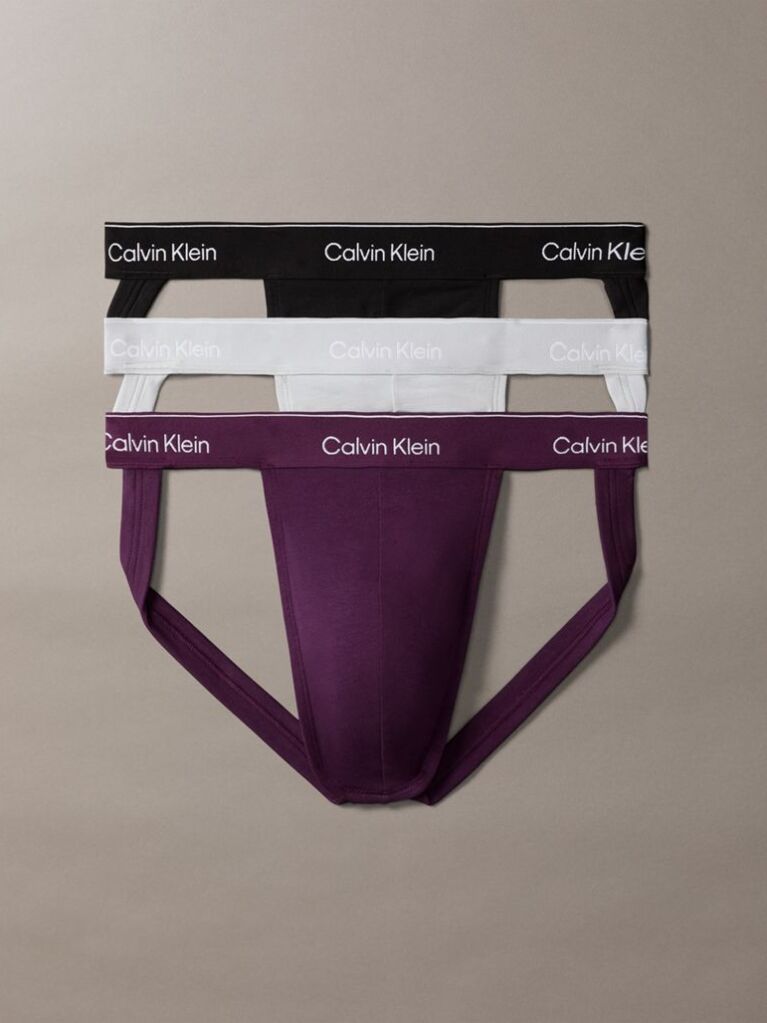 Multi 3 Pack Jock Straps - Icon Cotton Stretch  Men