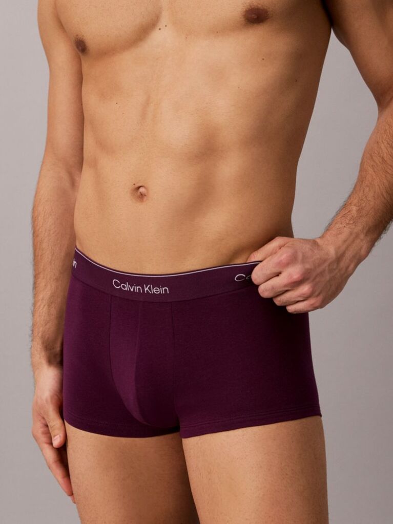 Multi 3 Pack Low Rise Trunks - Icon Cotton Stretch  Men