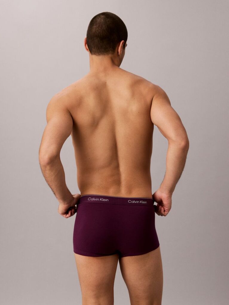 Multi 3 Pack Low Rise Trunks - Icon Cotton Stretch  Men