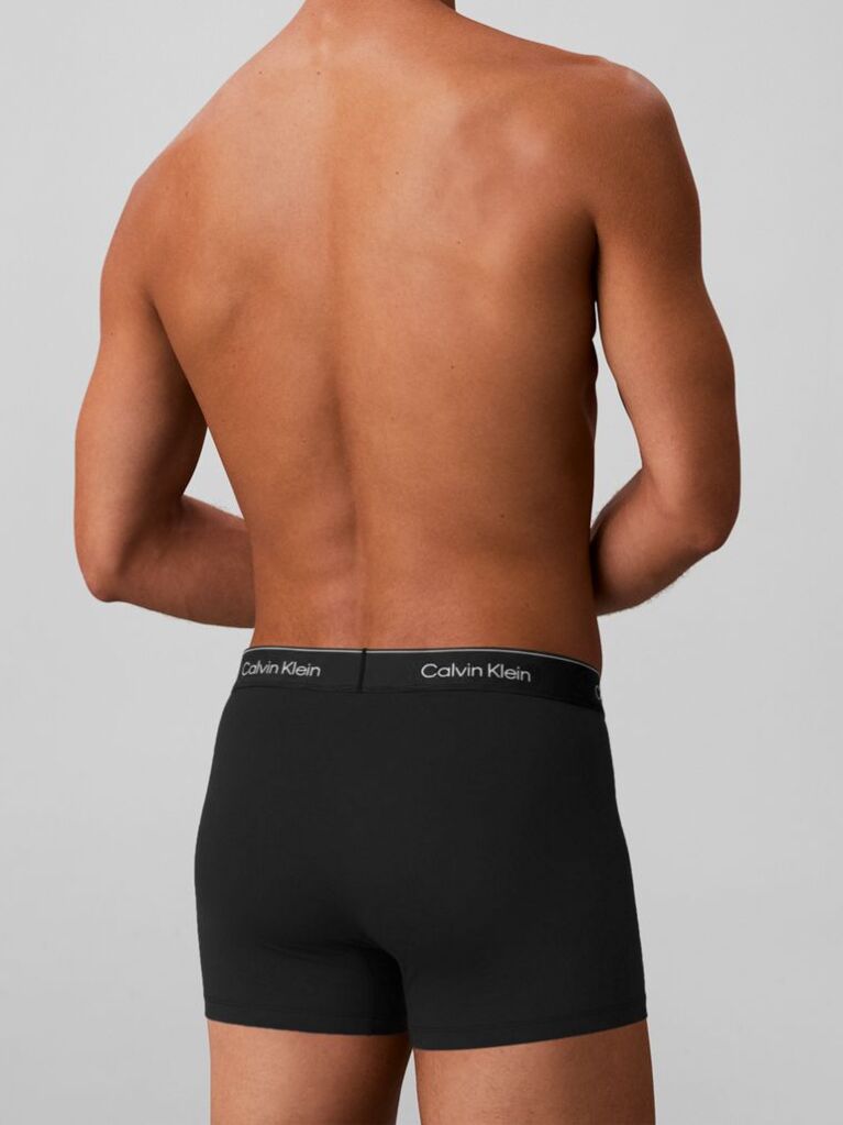Black 3 Pack Boxer Briefs - Icon Cotton Stretch  Men