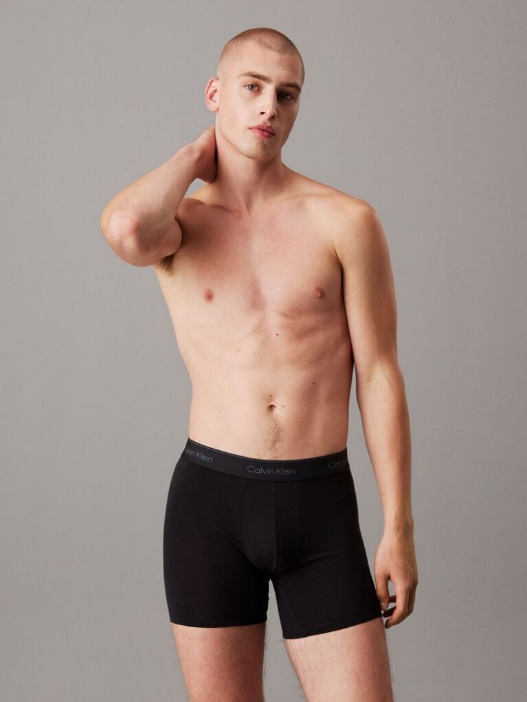 Multi 3 Pack Boxer Briefs - Icon Cotton Stretch  Men