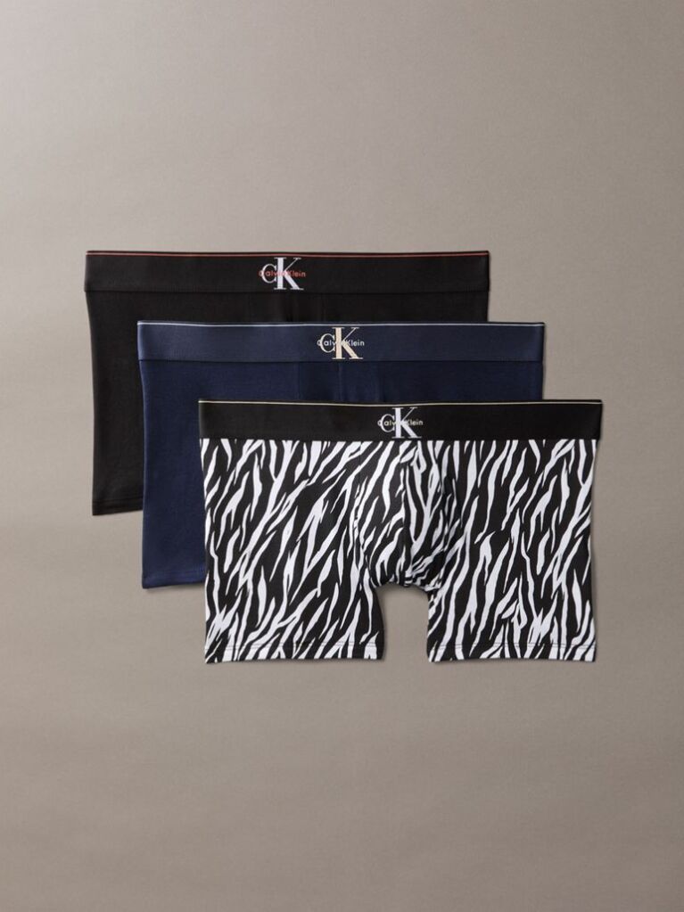 Multi Graphic Monogram Cotton Stretch Trunks  Men