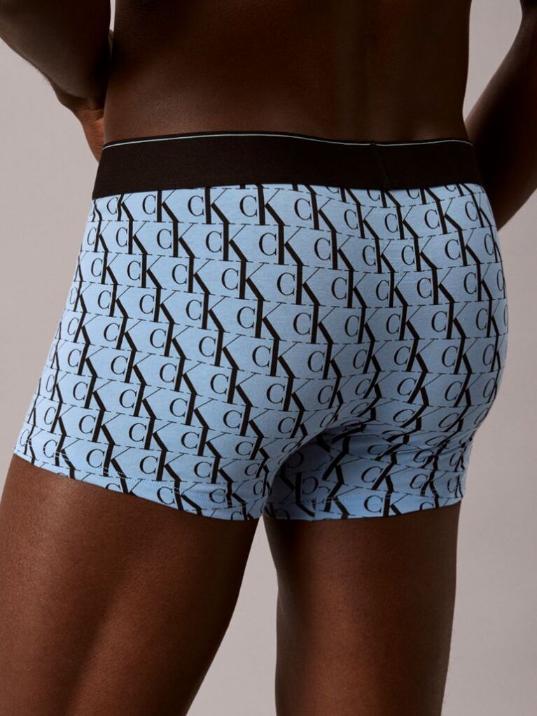 Multi Graphic Monogram Cotton Stretch Trunks  Men