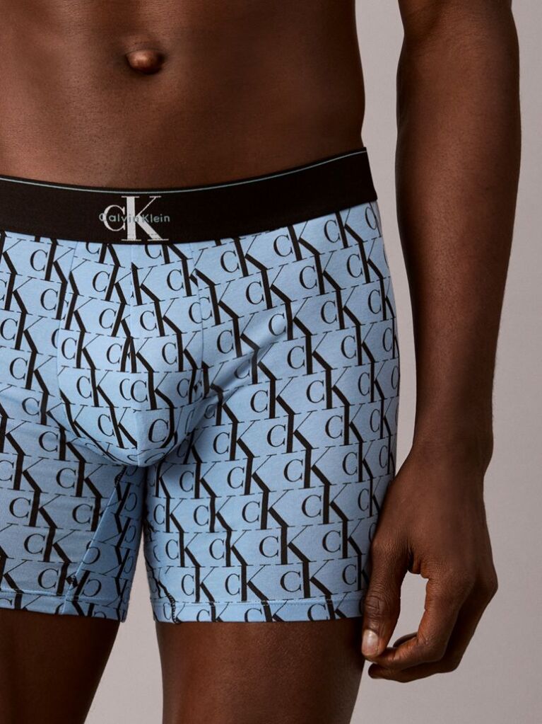 Multi Graphic Monogram Cotton Stretch Boxer Briefs  Men