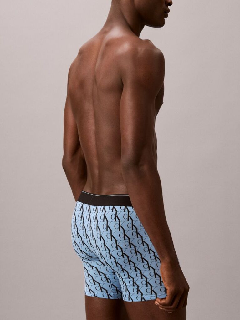 Multi Graphic Monogram Cotton Stretch Boxer Briefs  Men