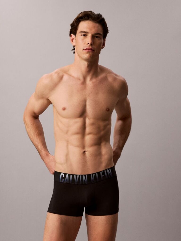 Black 3 Pack Trunks - Intense Power Cotton  Men