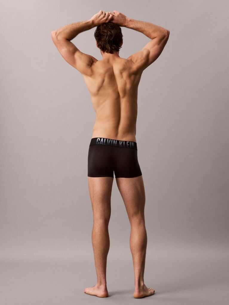 Black 3 Pack Trunks - Intense Power Cotton  Men