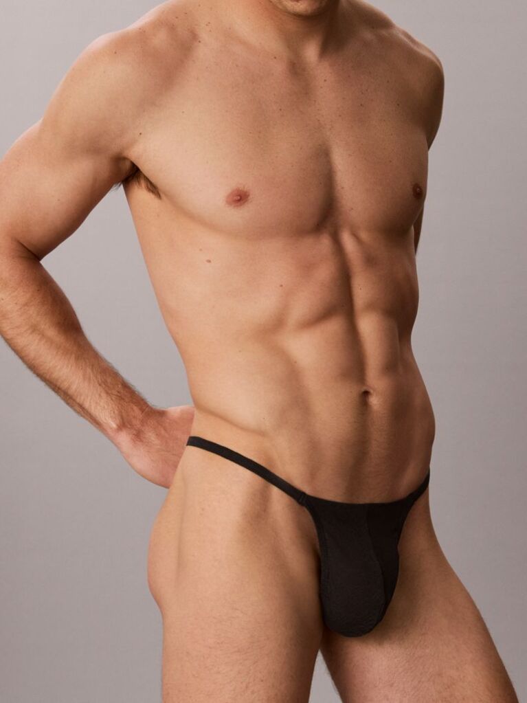 Black String Thong - Sculpt Lace  Men