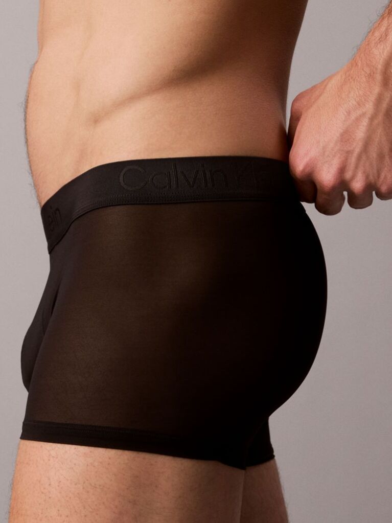 Μαύρο Εφαρμοστό Μπόξερ - CK Black Sheer Mesh  Άνδρας