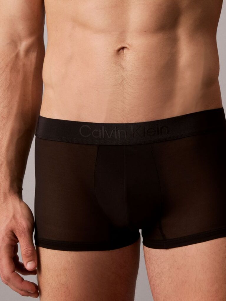 Μαύρο Εφαρμοστό Μπόξερ - CK Black Sheer Mesh  Άνδρας