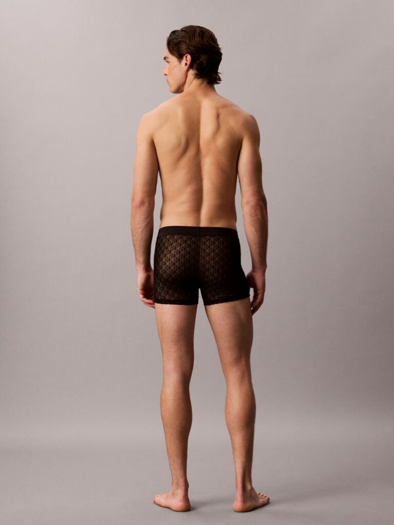 Black Sheer Mesh Trunks - CK Black  Men