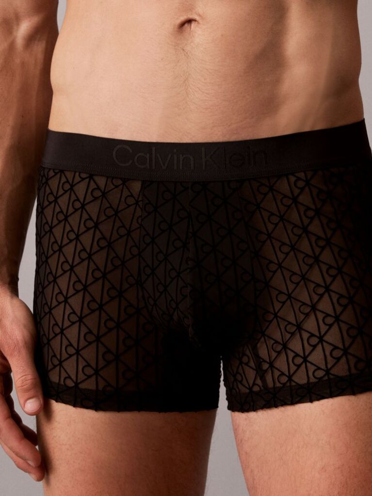 Black Sheer Mesh Trunks - CK Black  Men