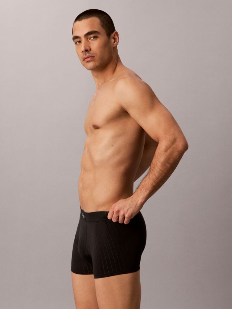 Black Trunks - Heritage Cotton Script  Men