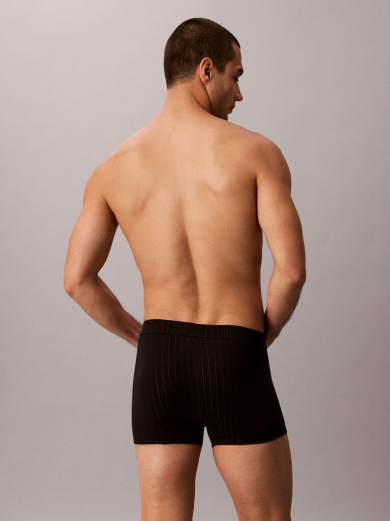 Black Trunks - Heritage Cotton Script  Men