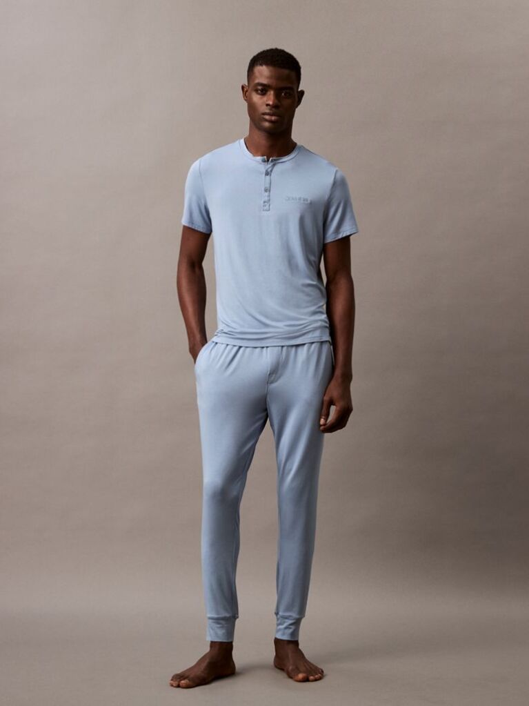 Blue Pyjama Top - Ultra Soft Modal  Men