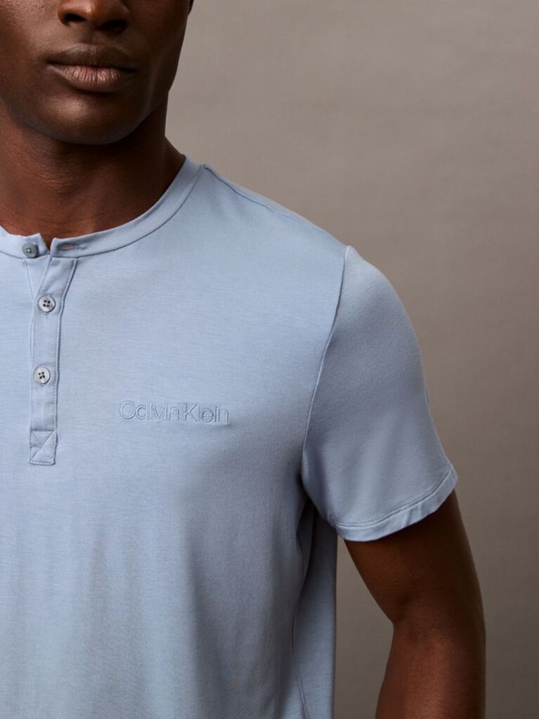 Blue Pyjama Top - Ultra Soft Modal  Men