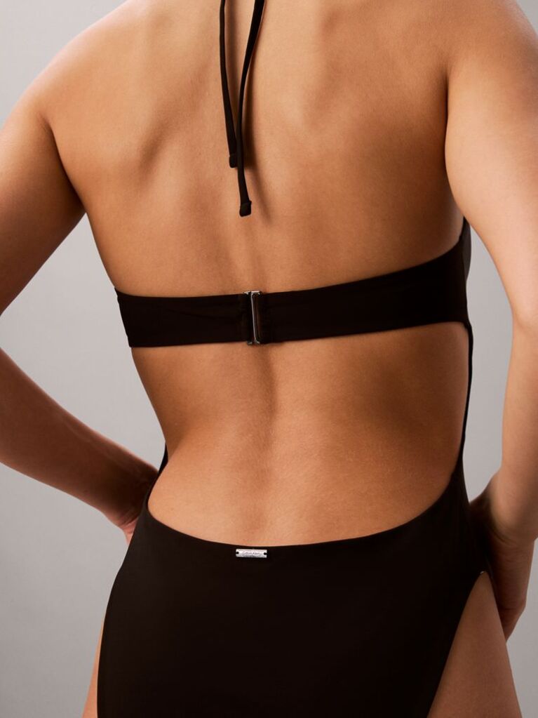 Black Plunge Swimsuit - CK Tailored  Women