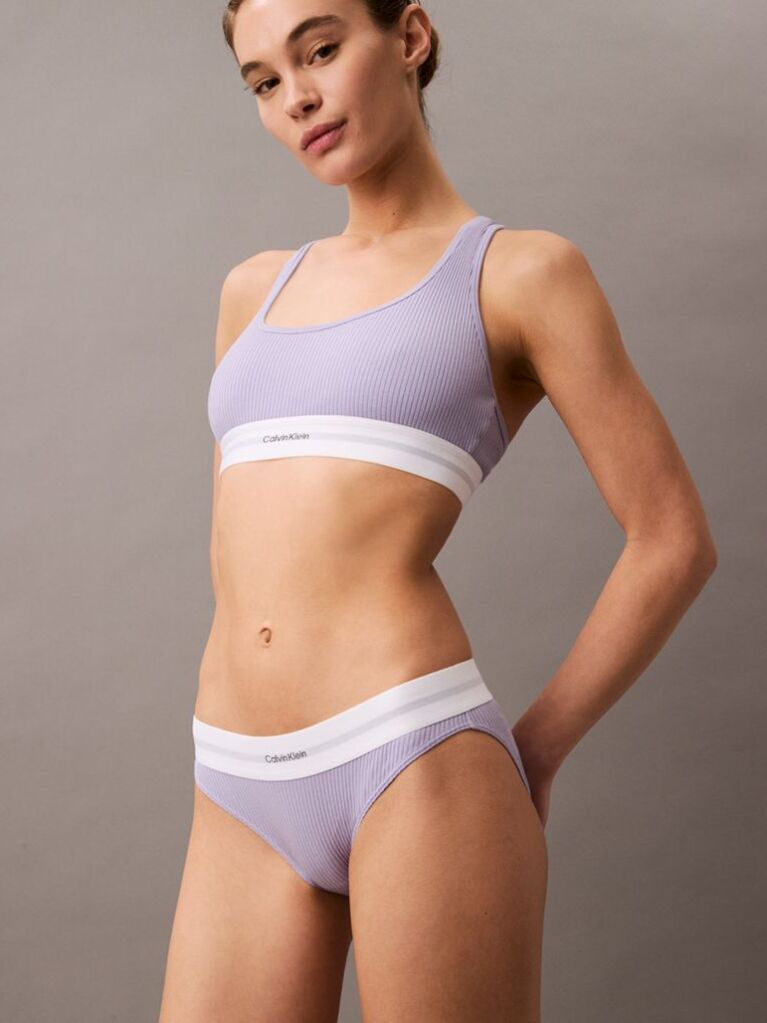 Μοβ Σλιπ  - Cotton Modal Rib  Γυναίκα