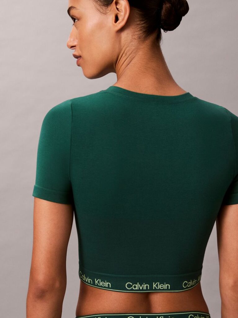 Green Shapewear Short Sleeve Top - Icon  Women