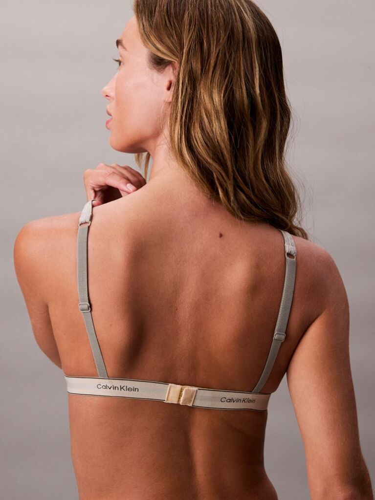 Γκρι Τριγωνικό Σουτιέν Χωρίς Επένδυση - Heritage Cotton Stretch  Γυναίκα