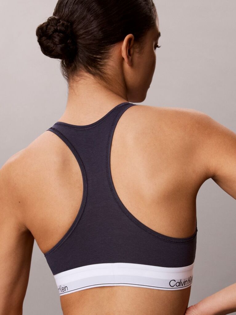 Blue Unlined Bralette - Icon Cotton Modal  Women