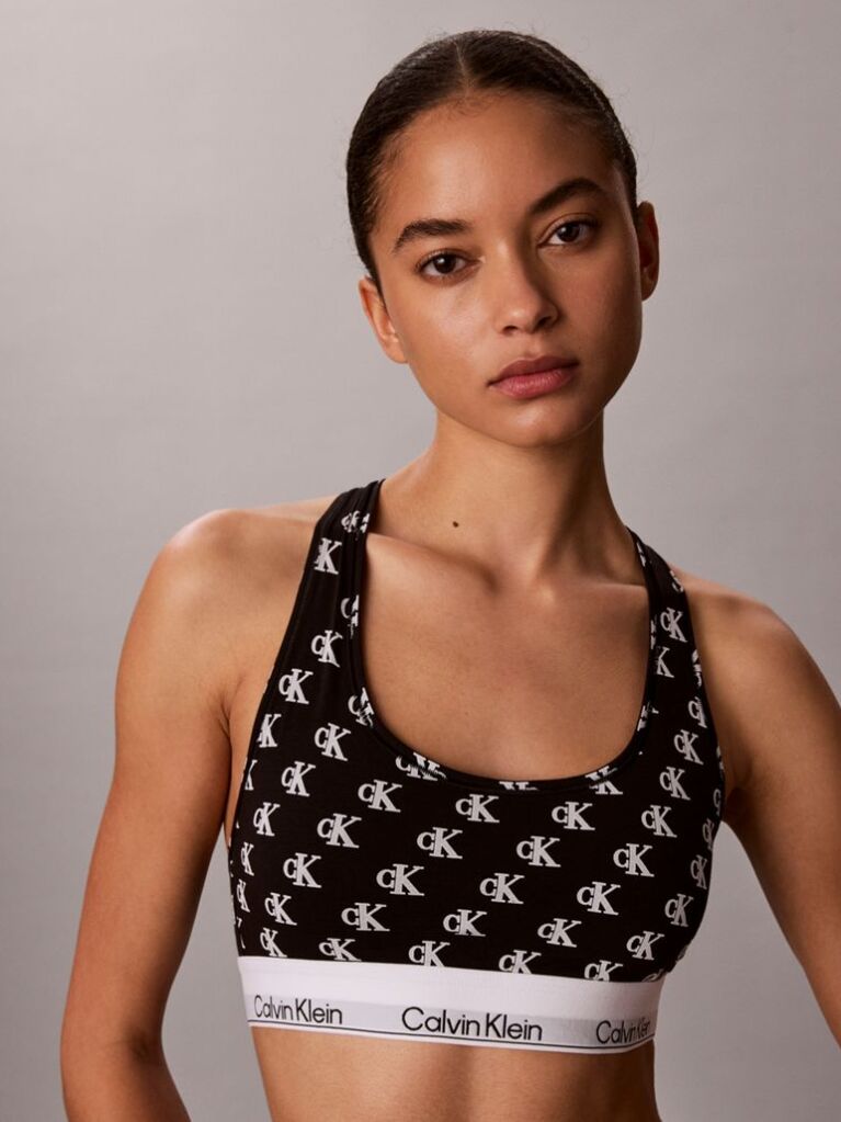 Μαύρο Bralette Χωρίς Επένδυση - Icon Cotton Modal  Γυναίκα