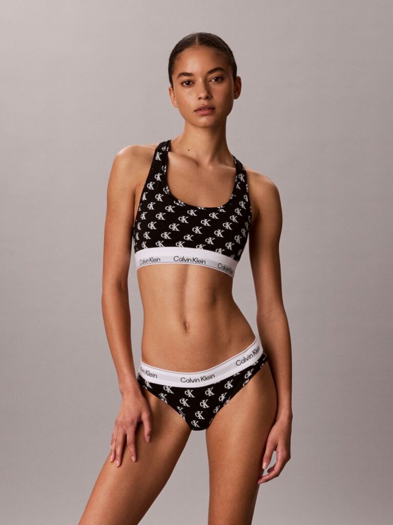 Μαύρο Bralette Χωρίς Επένδυση - Icon Cotton Modal  Γυναίκα