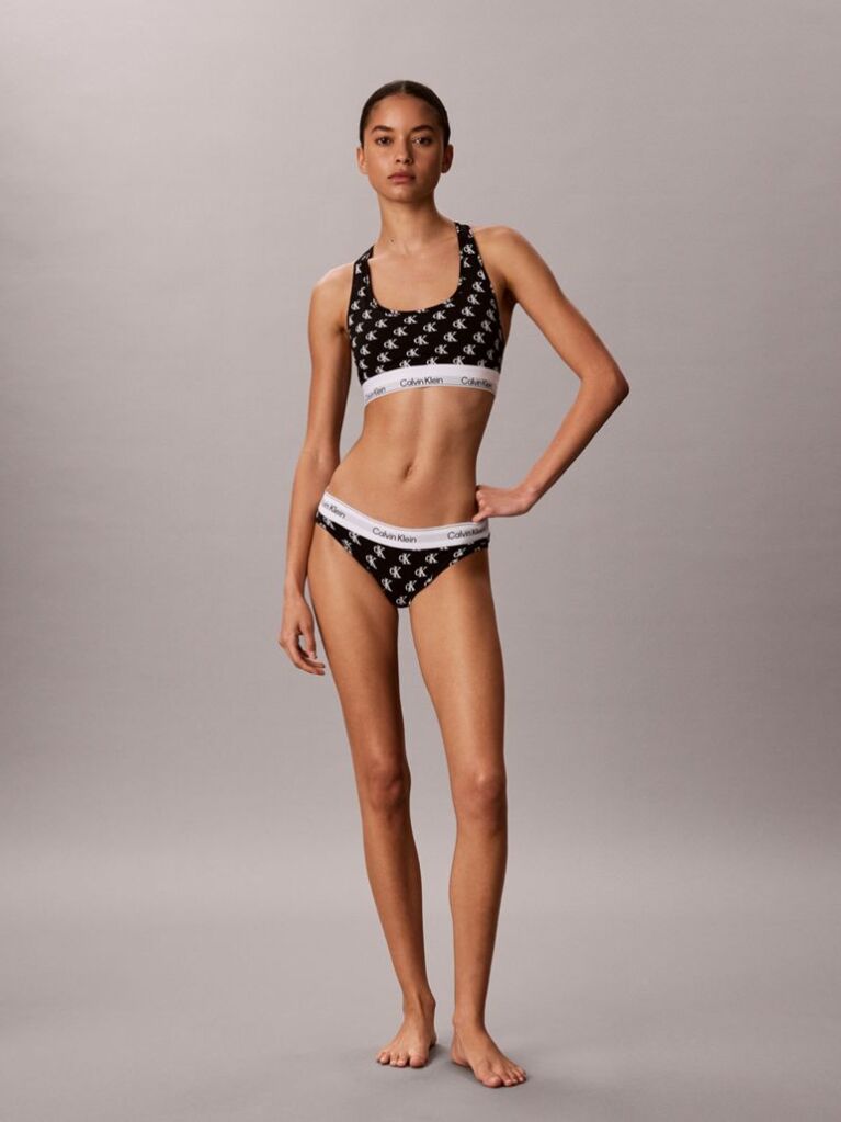 Μαύρο Bralette Χωρίς Επένδυση - Icon Cotton Modal  Γυναίκα