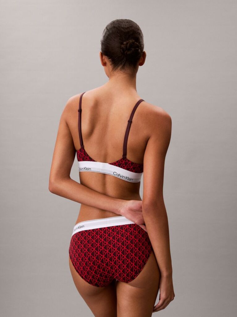 Κόκκινο Τριγωνικό Bralette Με Ελαφριά Επένδυση - Icon Cotton Modal  Γυναίκα