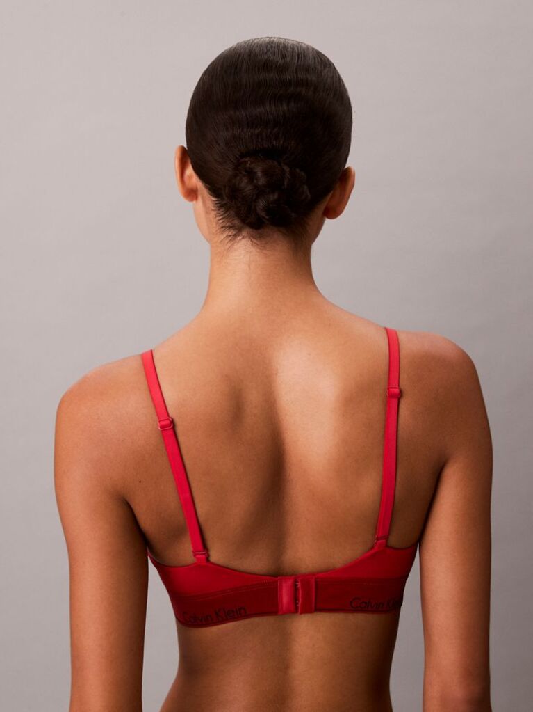 Κόκκινο Τριγωνικό Bralette Με Ελαφριά Επένδυση - Icon Cotton Modal  Γυναίκα