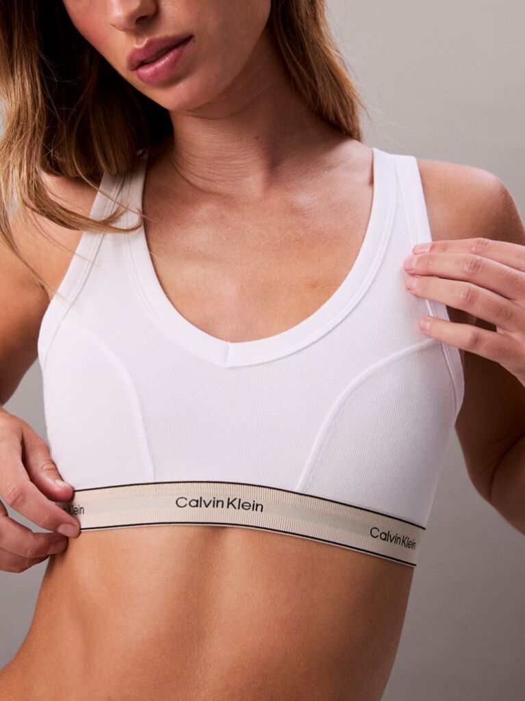 Λευκό Bralette Με Ελαφριά Επένδυση - Heritage Cotton Stretch  Γυναίκα