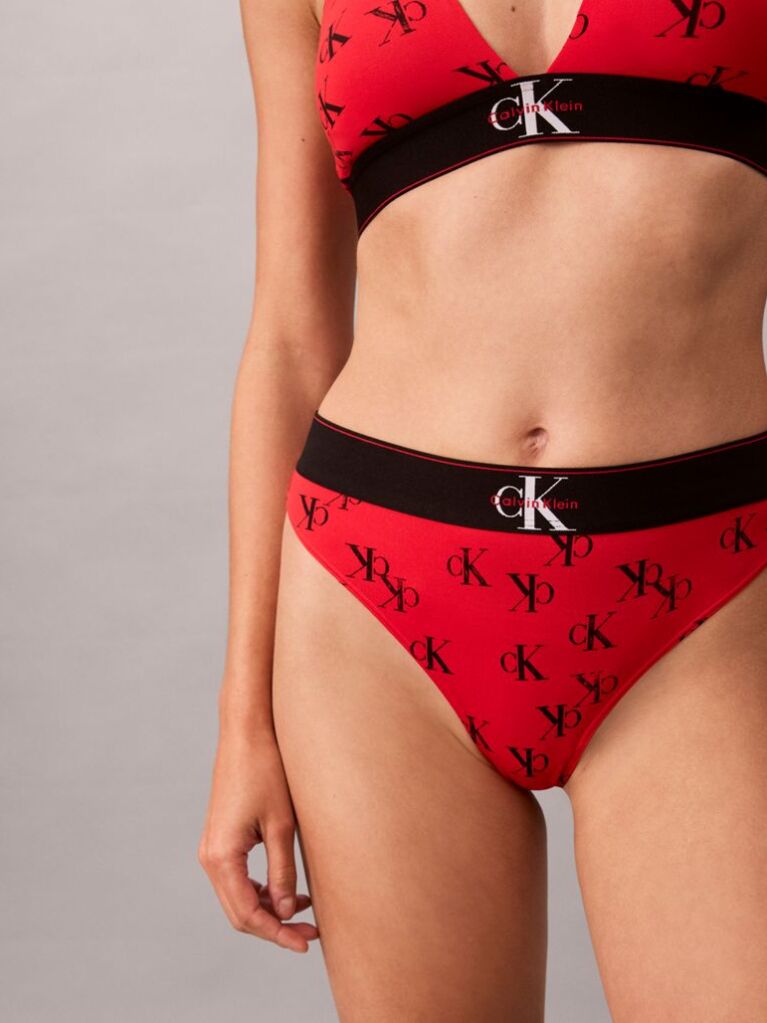 Κόκκινο Ελαστικό Στρινγκ - Graphic Monogram Microfibre  Γυναίκα