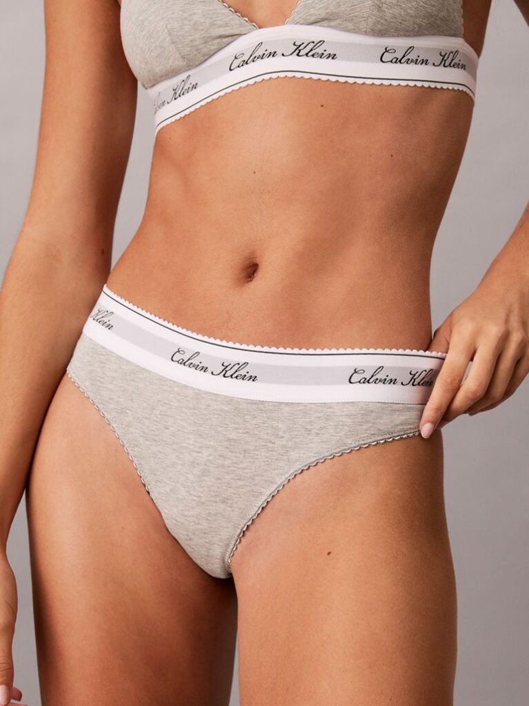 Grey Thong - Icon Cotton Modal  Women