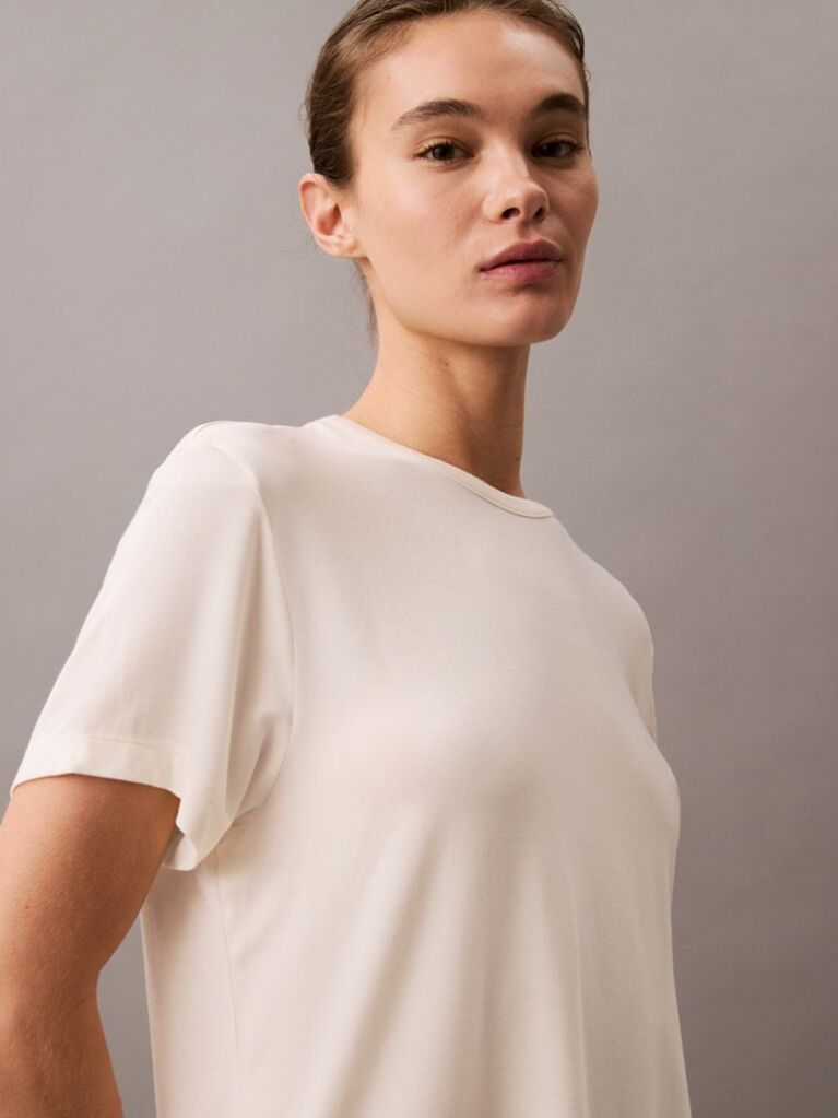 Beige Lounge T-shirt - Ultra Soft Modal  Women