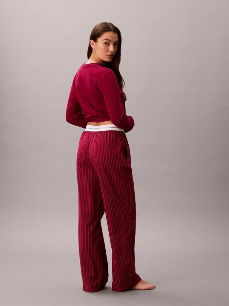 Red Pants Pyjama Set  Women