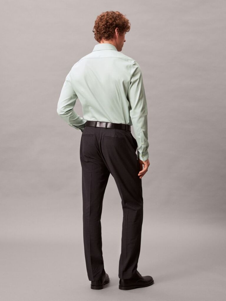 Green Slim Shirt  Men