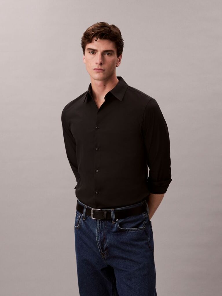Black Long Sleeve Shirt  Men
