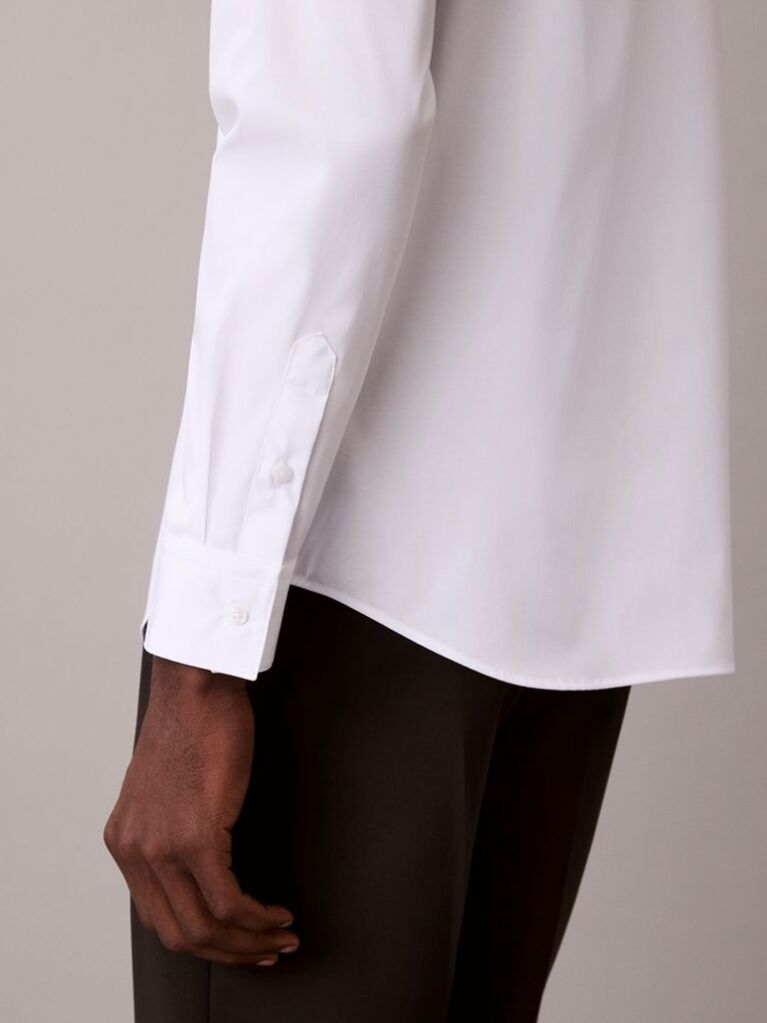 White Long Sleeve Shirt  Men