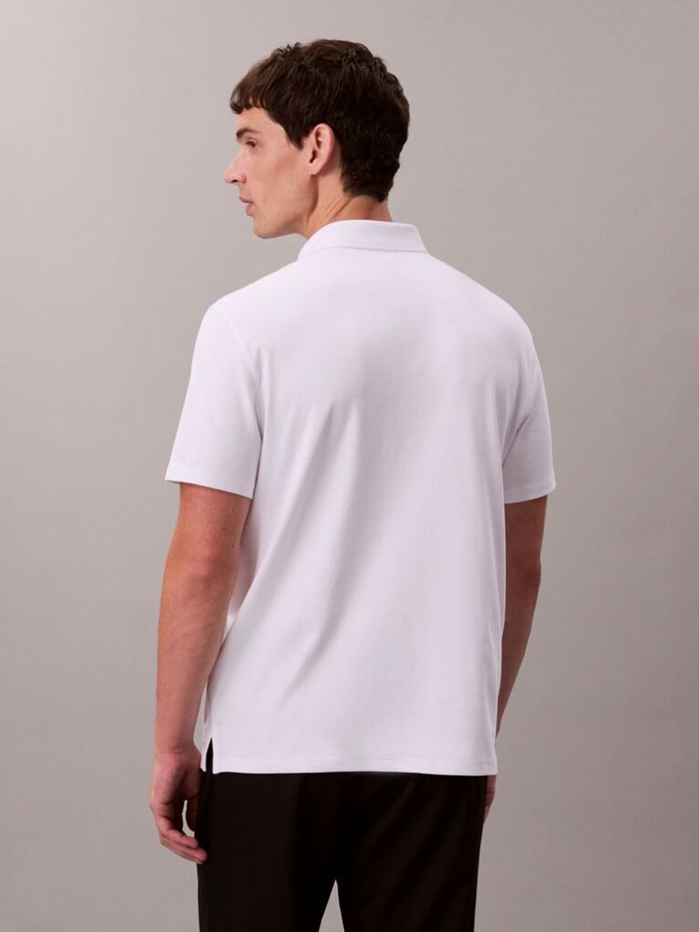 White Supima Cotton Polo Shirt  Men