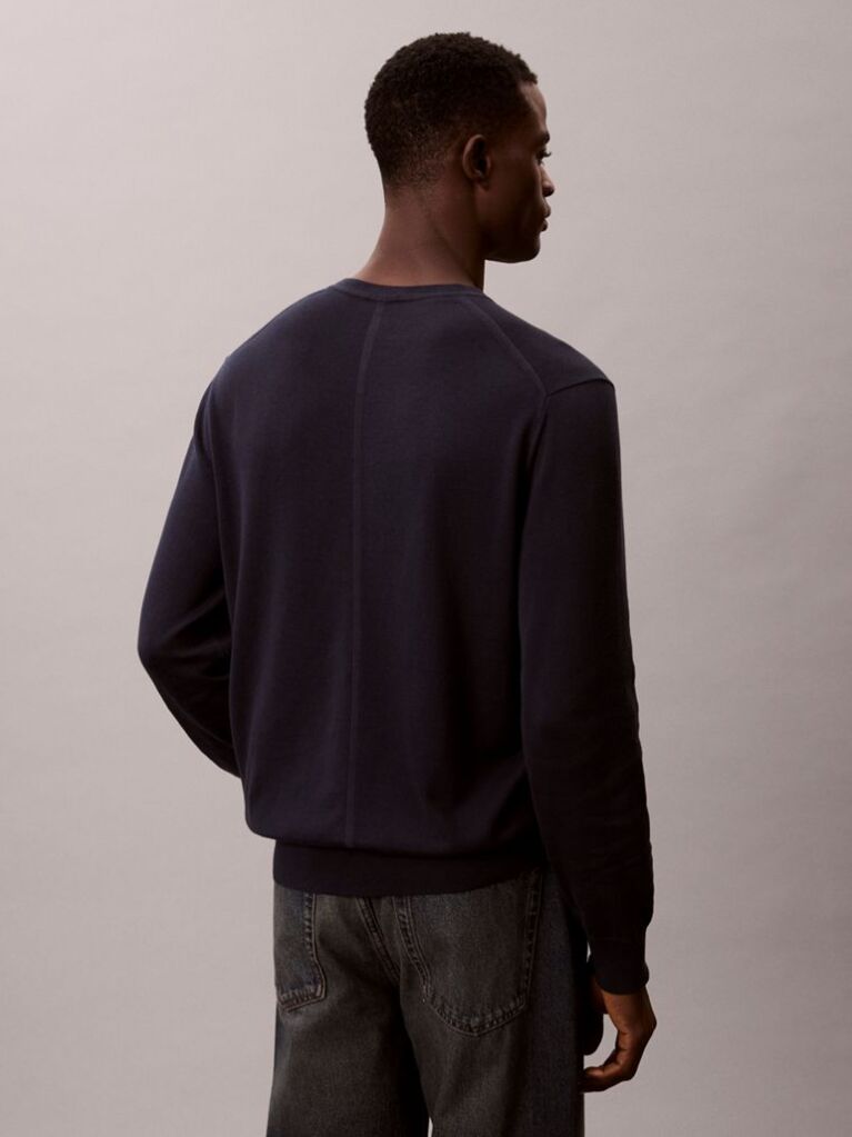 Blue Cotton Jumper  Men